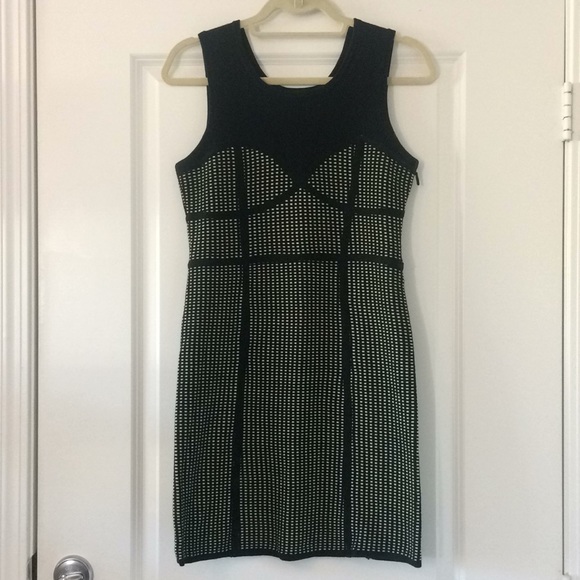 Leifsdottir Dresses & Skirts - Leifsdottir Black & White Knit Sheath Dress